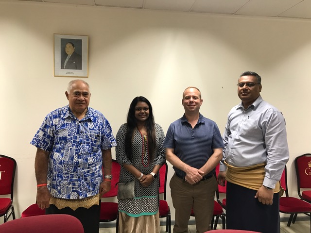 David meeting Tonga Electoral Commission, October 2017